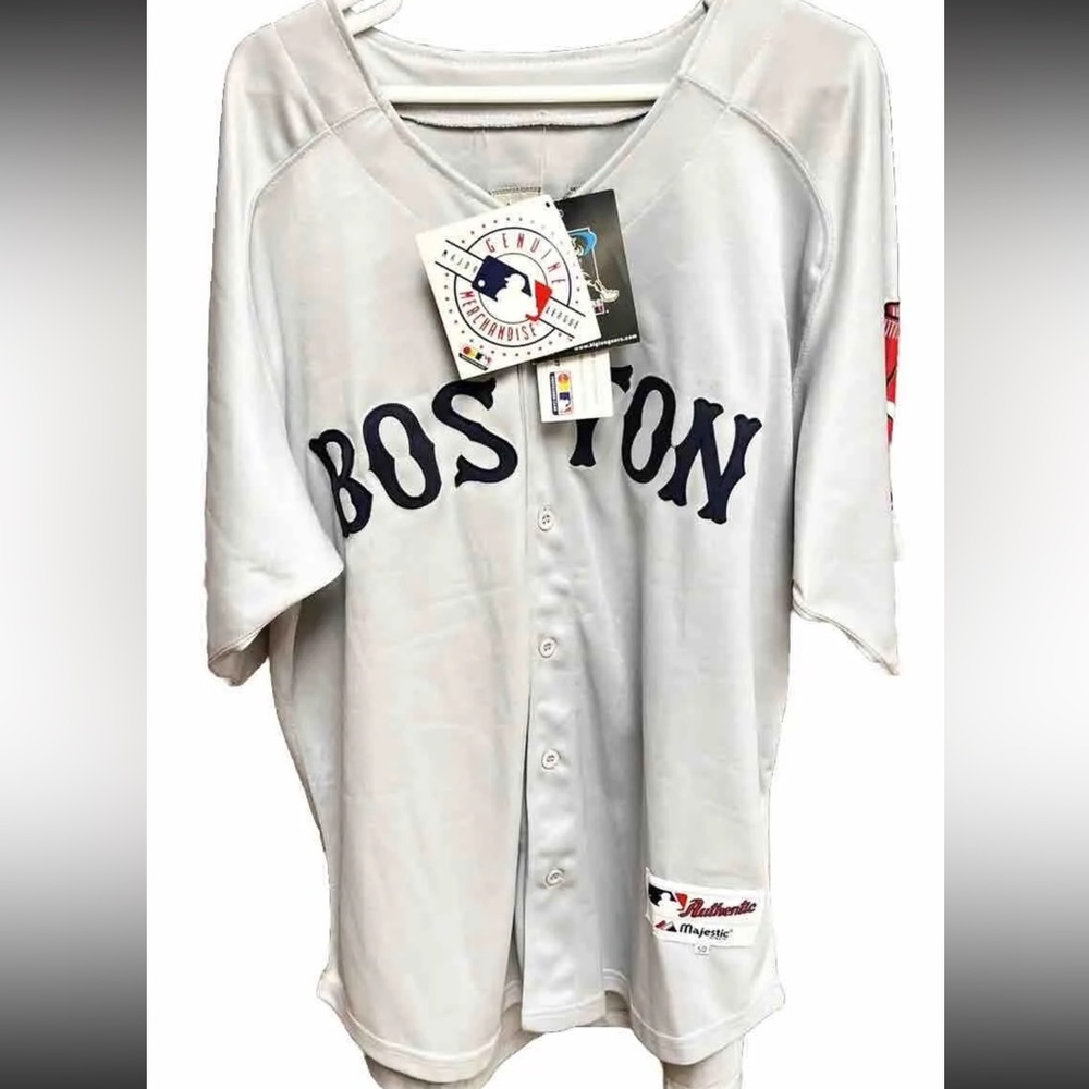NWT Boston Red Sox Baseball Jersey Men's 50 Jon Lester #31 Gray MLB Majestic